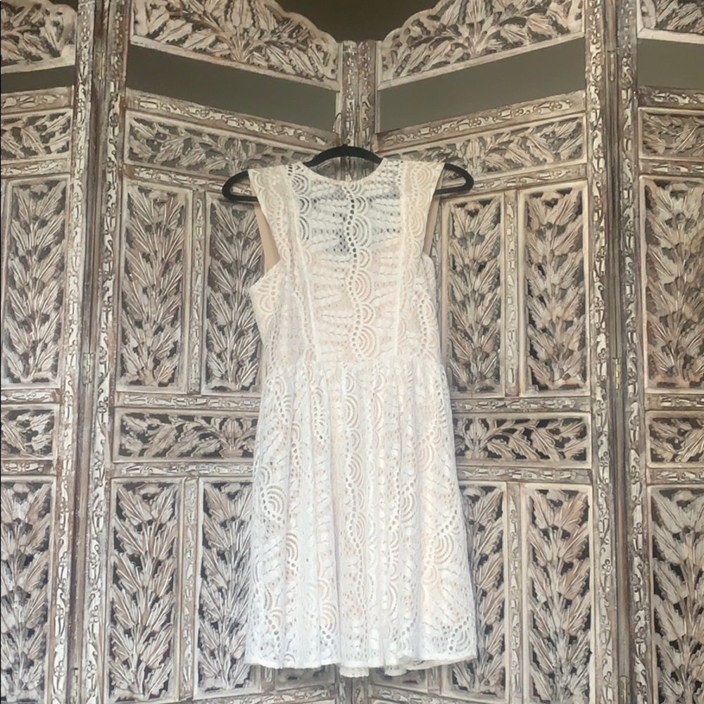Cream Lace Dress